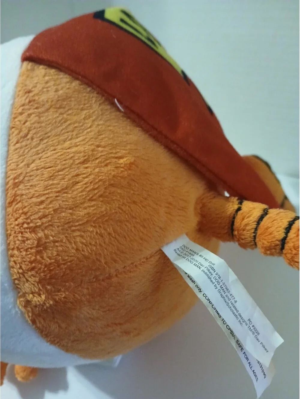 Dog Man’s 80-HD Doll Orange and White Robot Soft Plush Toy By Merry Makers